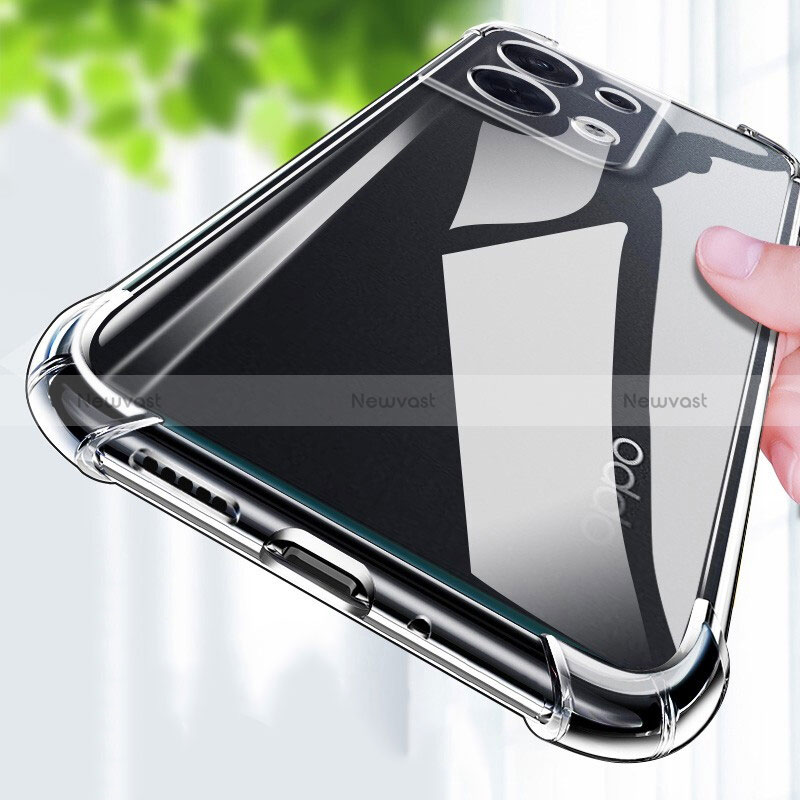 Ultra-thin Transparent TPU Soft Case T20 for Oppo Reno9 5G Clear