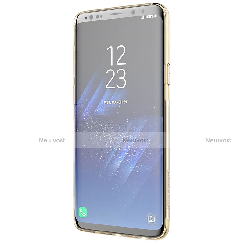 Ultra-thin Transparent TPU Soft Case T20 for Samsung Galaxy S9 Plus Gold