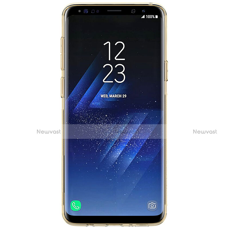 Ultra-thin Transparent TPU Soft Case T20 for Samsung Galaxy S9 Plus Gold