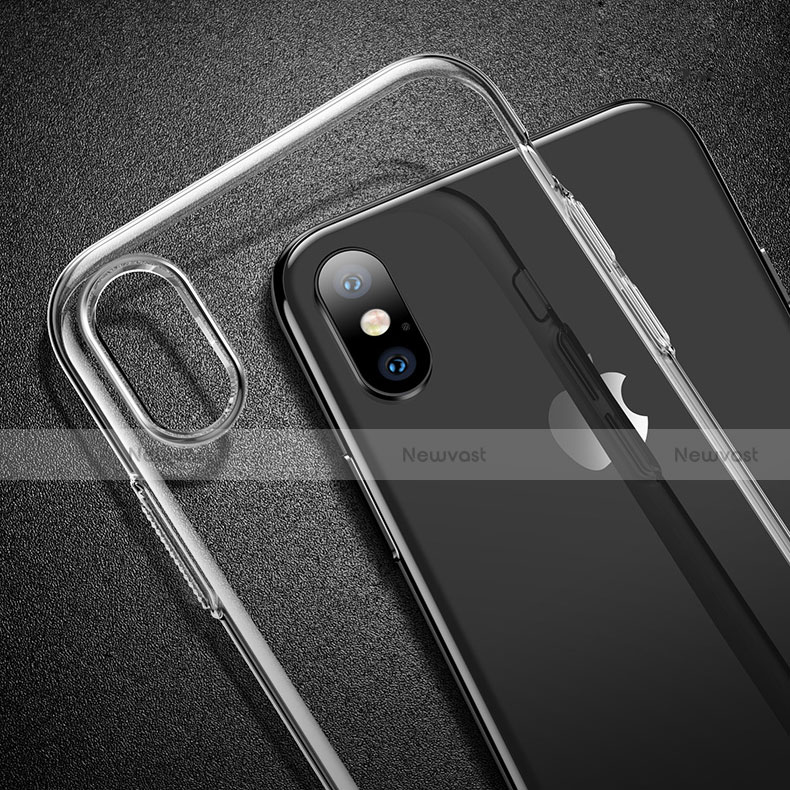 Ultra-thin Transparent TPU Soft Case T23 for Apple iPhone X Clear