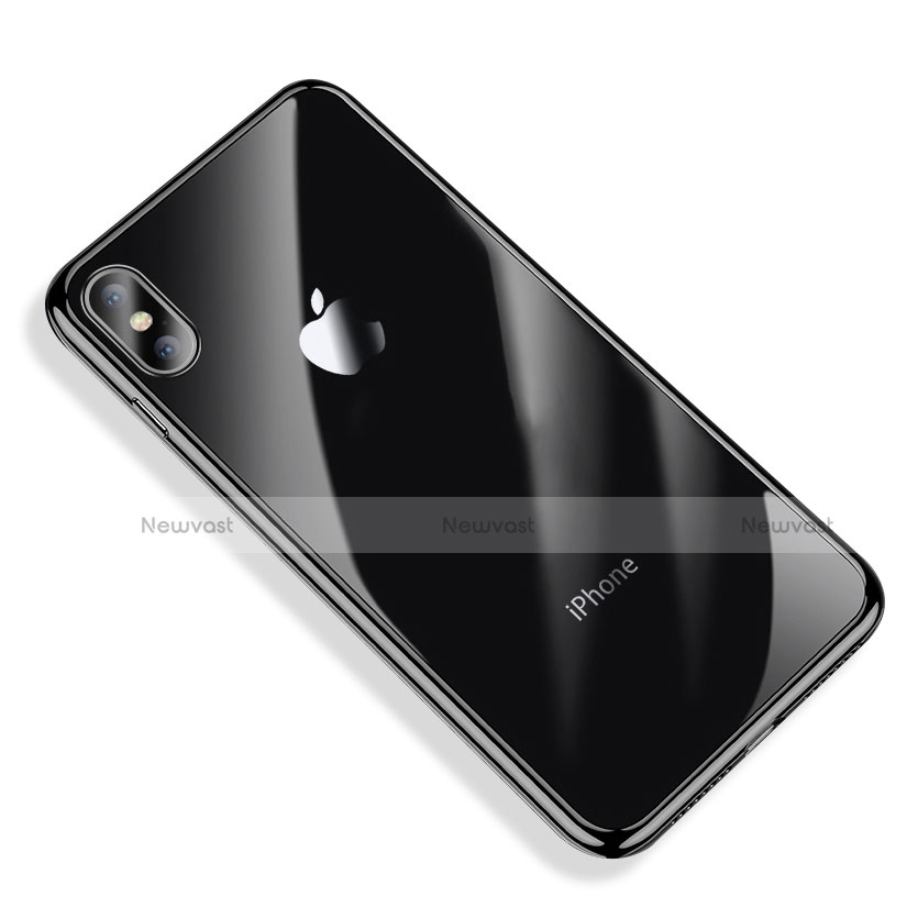 Ultra-thin Transparent TPU Soft Case V03 for Apple iPhone Xs Black