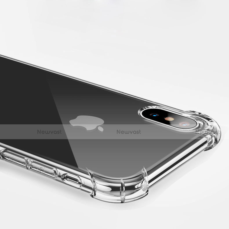 Ultra-thin Transparent TPU Soft Case V10 for Apple iPhone X Clear