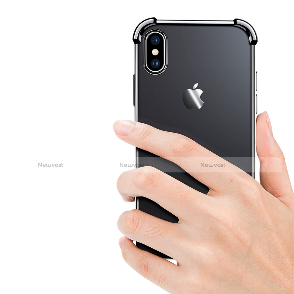 Ultra-thin Transparent TPU Soft Case V14 for Apple iPhone X Black