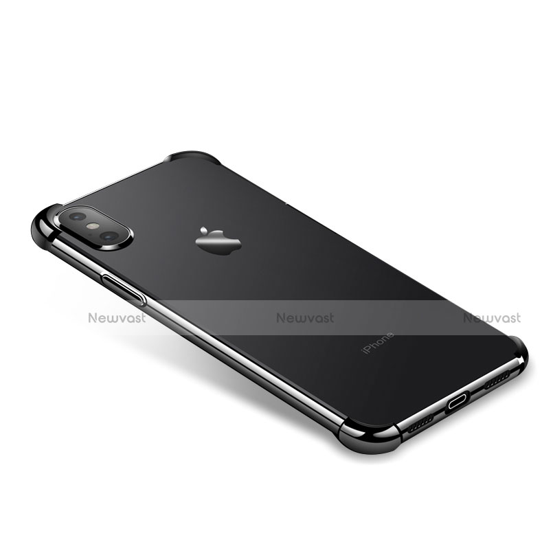 Ultra-thin Transparent TPU Soft Case V14 for Apple iPhone Xs Black