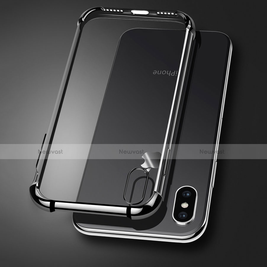 Ultra-thin Transparent TPU Soft Case V14 for Apple iPhone Xs Black