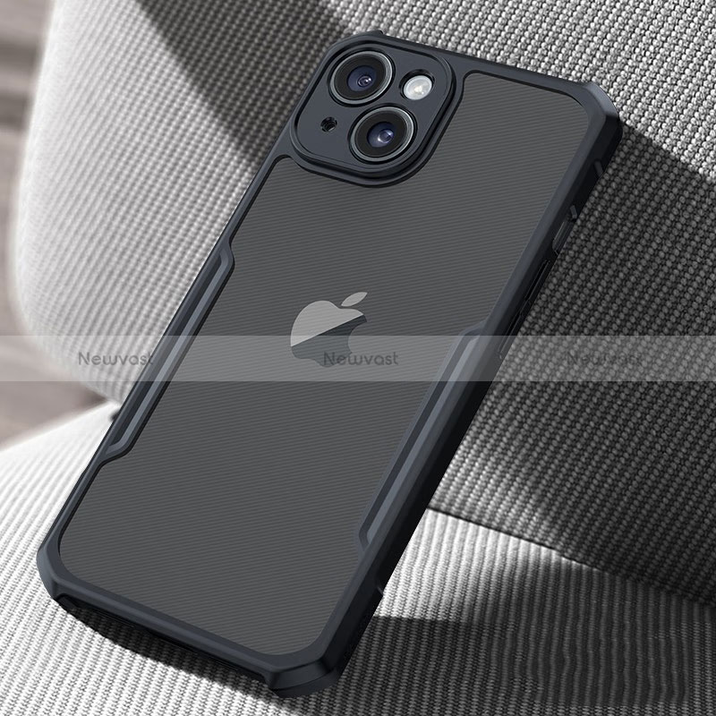 Ultra-thin Transparent TPU Soft Case XD1 for Apple iPhone 15 Plus Black