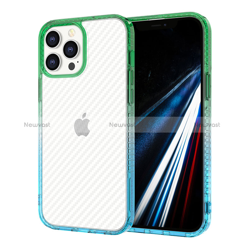 Ultra-thin Transparent TPU Soft Case YJ1 for Apple iPhone 13 Pro Max Mixed