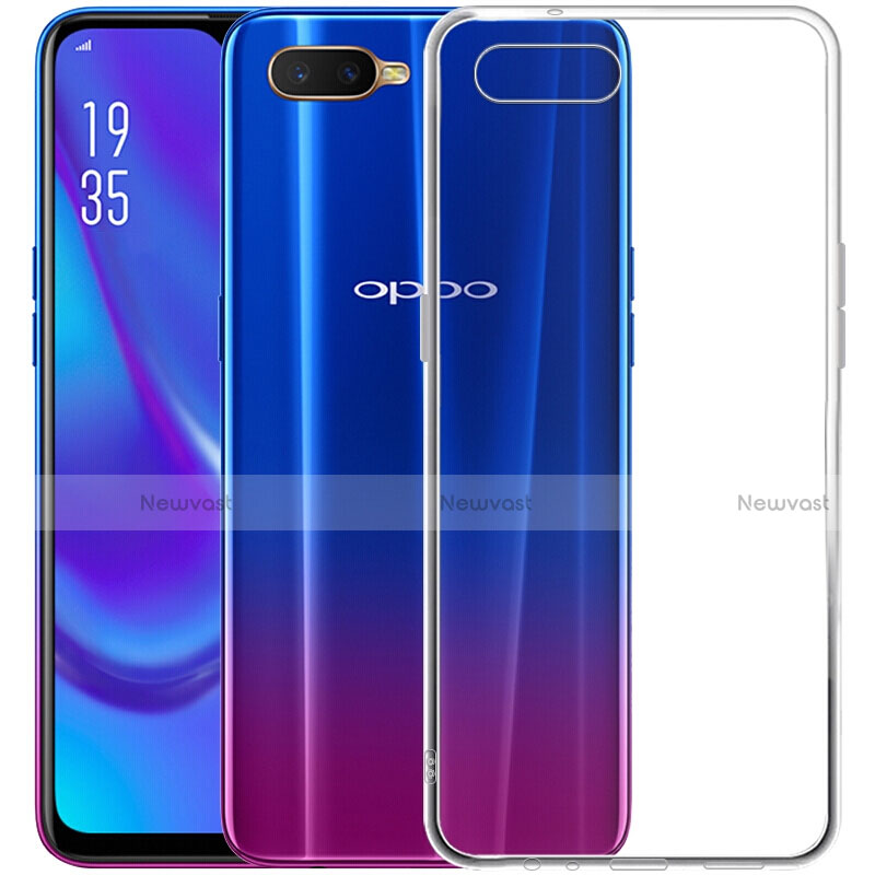 Ultra-thin Transparent TPU Soft Case Z07 for Oppo K1 Clear