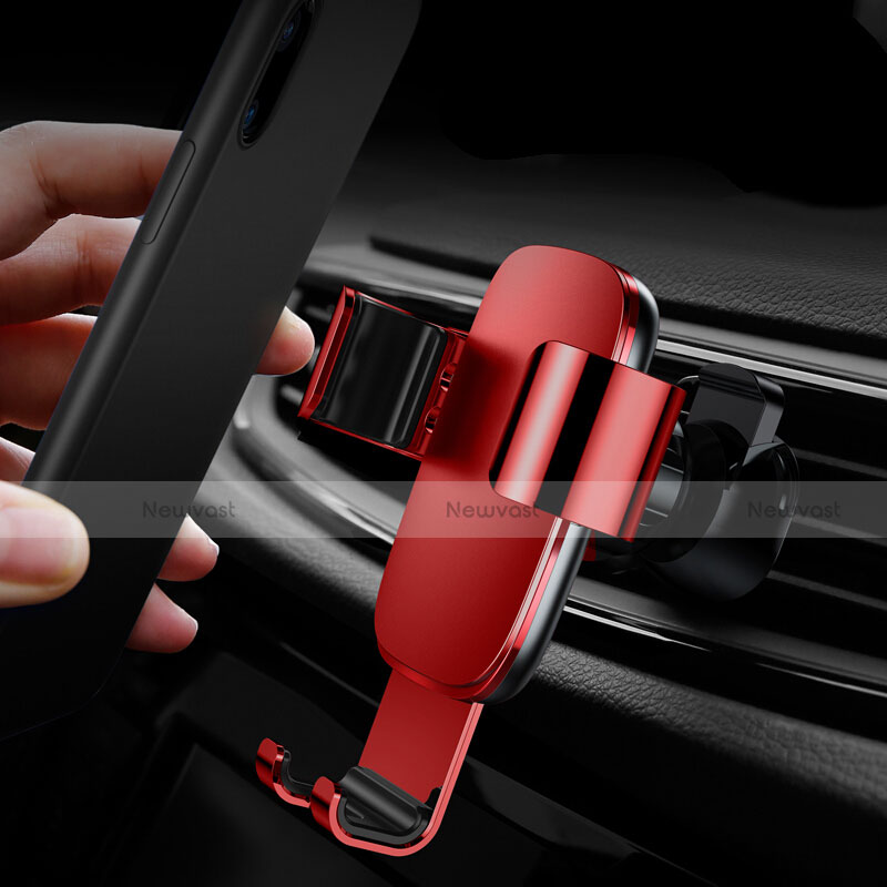 Universal Car Air Vent Mount Cell Phone Holder Stand A04 Red