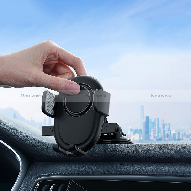 Universal Car Suction Cup Mount Cell Phone Holder Cradle BS2 Black