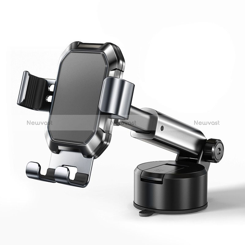 Universal Car Suction Cup Mount Cell Phone Holder Cradle BS7 Black