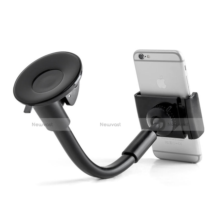 Universal Car Suction Cup Mount Cell Phone Holder Cradle M04 Black