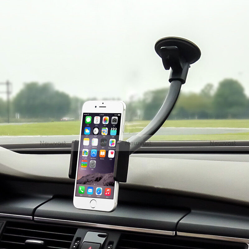 Universal Car Suction Cup Mount Cell Phone Holder Cradle M04 Black