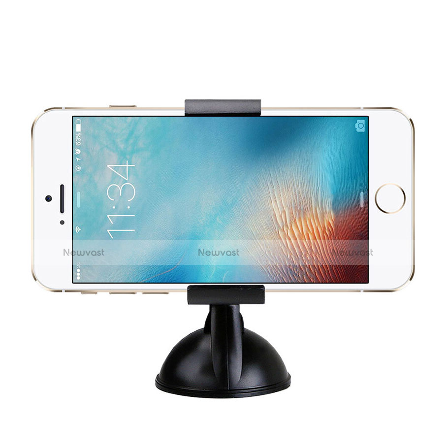 Universal Car Suction Cup Mount Cell Phone Holder Stand Black