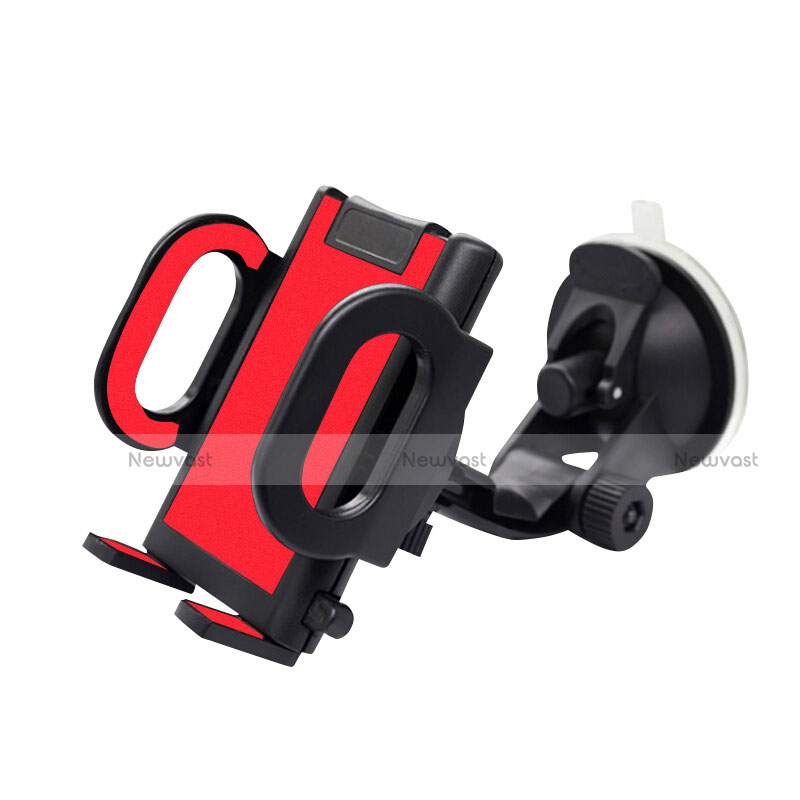 Universal Car Suction Cup Mount Cell Phone Holder Stand M11 Red