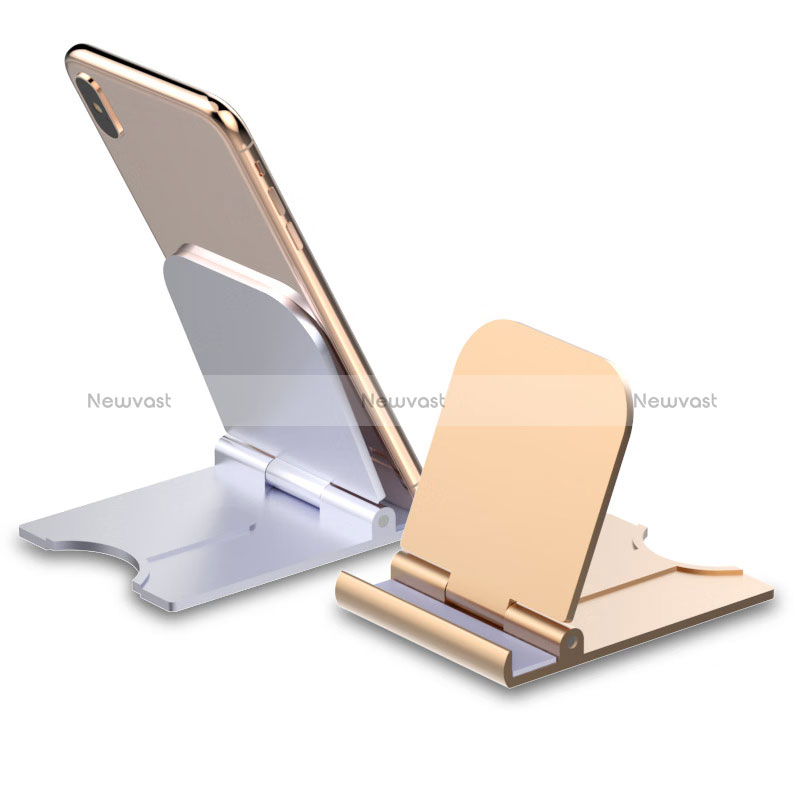 Universal Cell Phone Stand Smartphone Holder for Desk N07 Gold