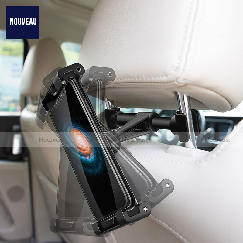 Universal Fit Car Back Seat Headrest Tablet Mount Holder Stand B02 for Apple iPad 2 Black