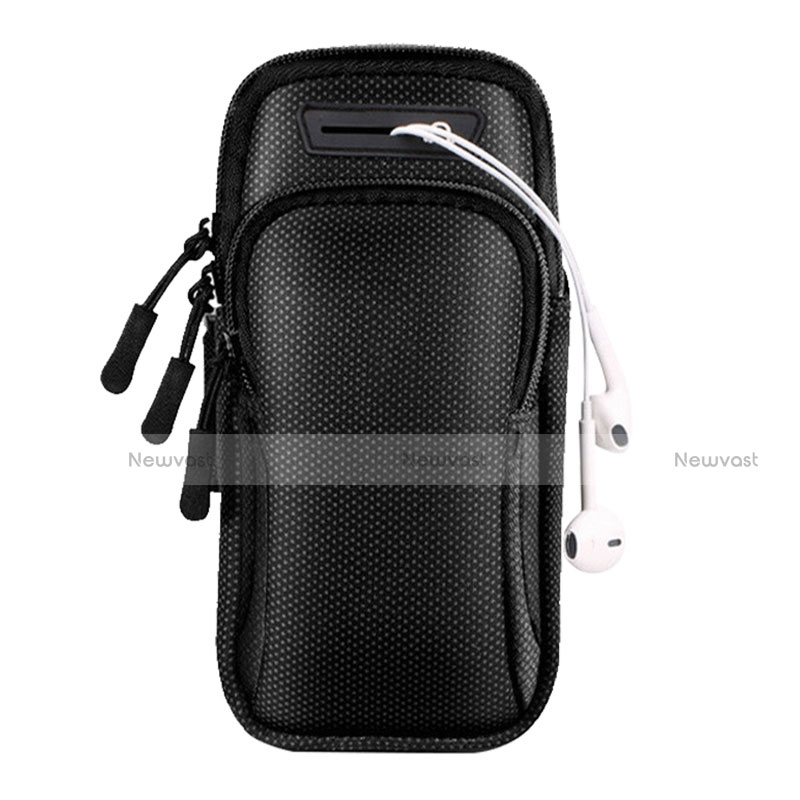 Universal Gym Sport Running Jog Arm Band Strap Case A01 Black