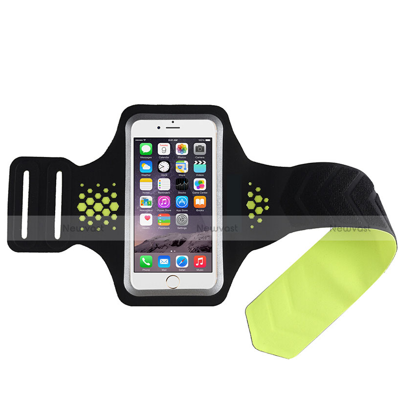 Universal Gym Sport Running Jog Arm Band Strap Case B20 Green