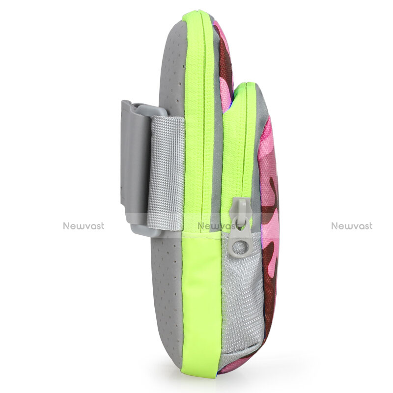 Universal Gym Sport Running Jog Arm Band Strap Case B23 Hot Pink