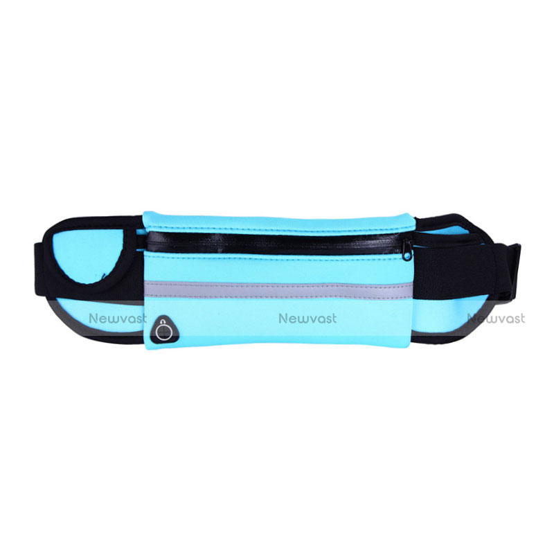 Universal Gym Sport Running Jog Belt Loop Strap Case L05 Sky Blue