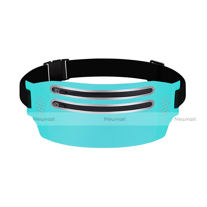 Universal Gym Sport Running Jog Belt Loop Strap Case L07 Sky Blue