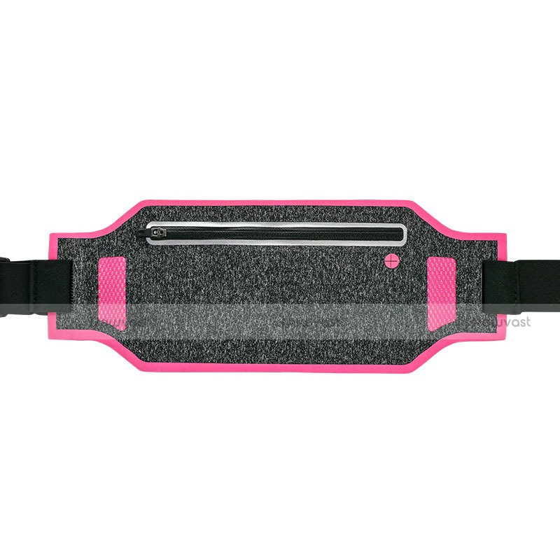 Universal Gym Sport Running Jog Belt Loop Strap Case L08 Hot Pink