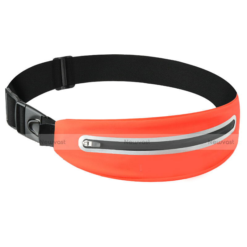 Universal Gym Sport Running Jog Belt Loop Strap Case L11 Orange