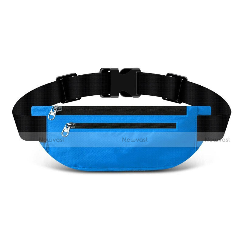 Universal Gym Sport Running Jog Belt Loop Strap Case S03 Sky Blue