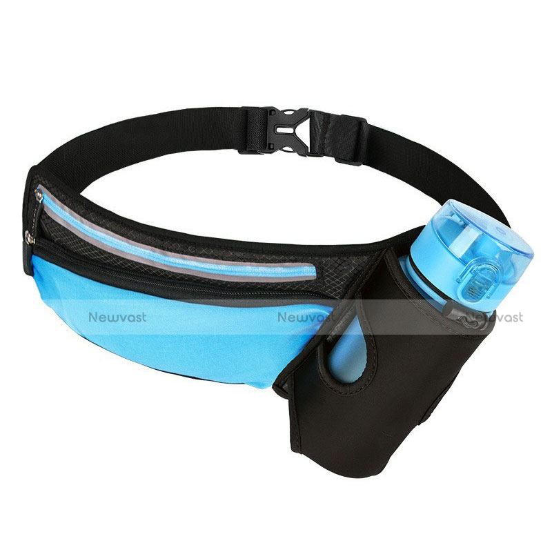 Universal Gym Sport Running Jog Belt Loop Strap Case S06 Sky Blue