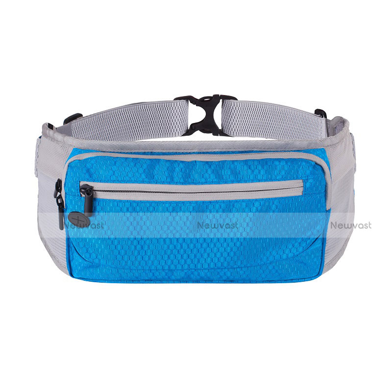 Universal Gym Sport Running Jog Belt Loop Strap Case S15 Sky Blue