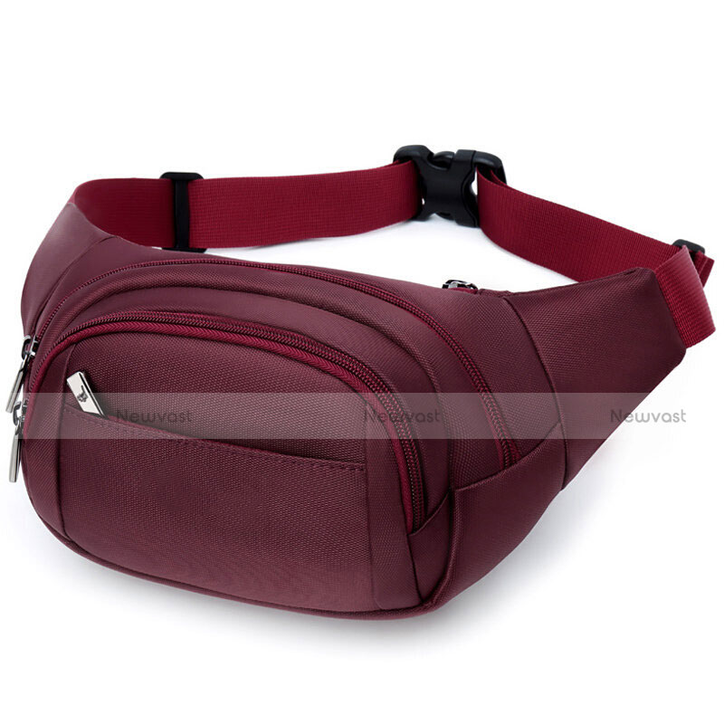 Universal Gym Sport Running Jog Belt Loop Strap Case S17 Red Wine