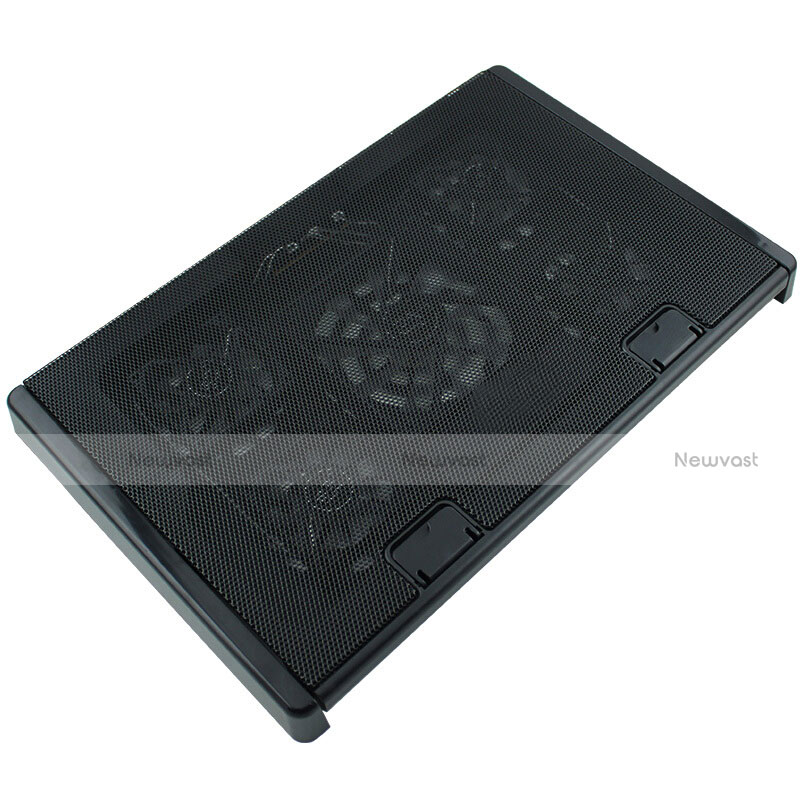 Universal Laptop Stand Notebook Holder Cooling Pad USB Fans 9 inch to 16 inch M01 for Apple MacBook 12 inch Black