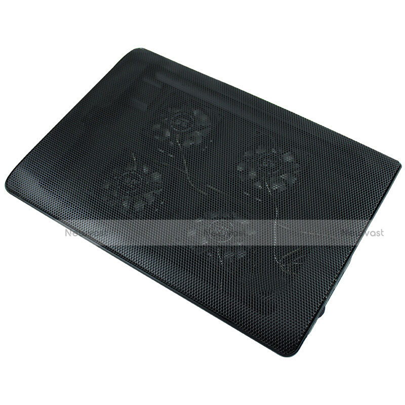 Universal Laptop Stand Notebook Holder Cooling Pad USB Fans 9 inch to 16 inch M04 for Apple MacBook Air 13 inch Black