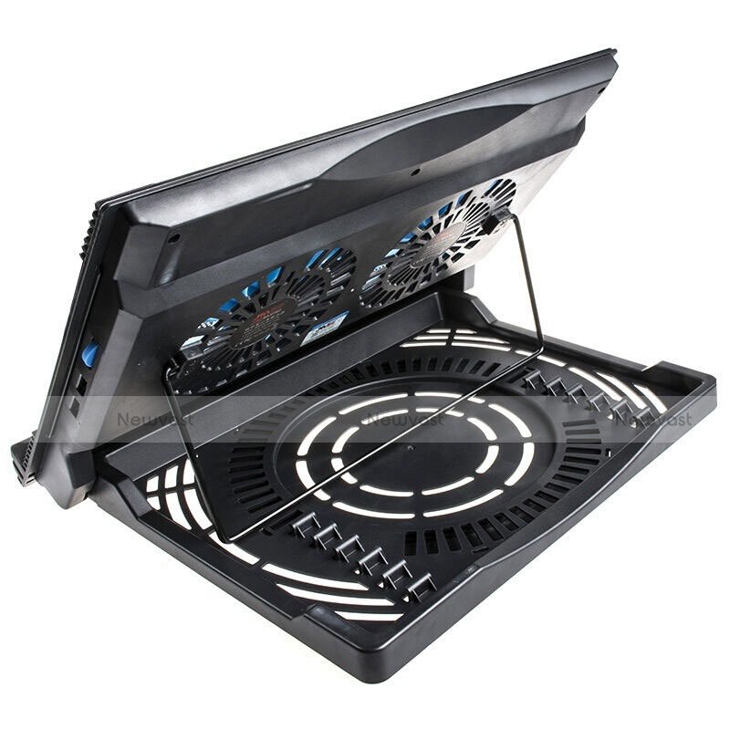 Universal Laptop Stand Notebook Holder Cooling Pad USB Fans 9 inch to 16 inch M10 for Apple MacBook Pro 15 inch Black