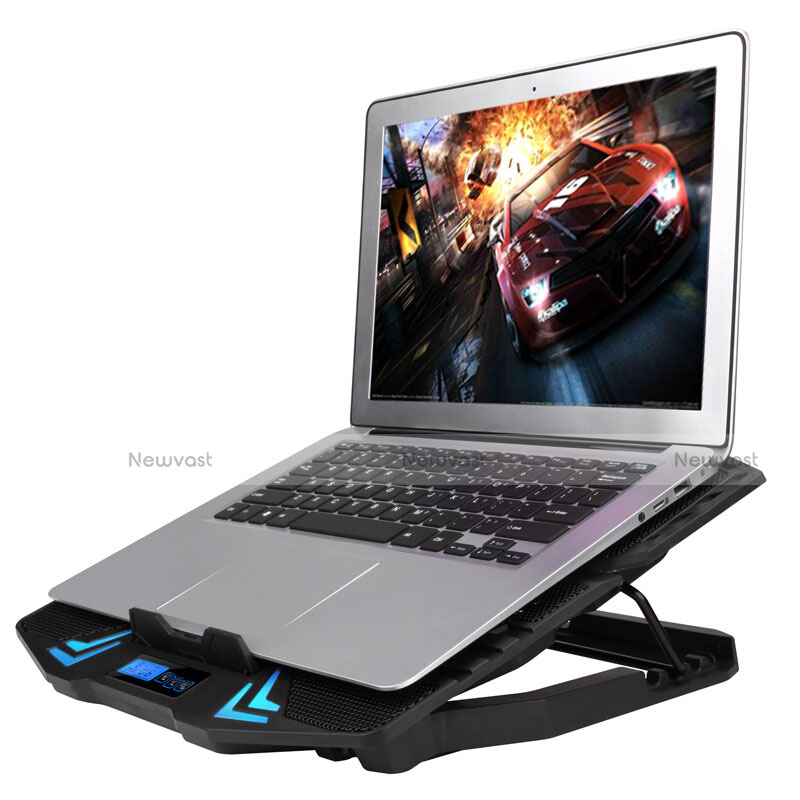 Universal Laptop Stand Notebook Holder Cooling Pad USB Fans 9 inch to 16 inch M14 for Apple MacBook Air 11 inch Black