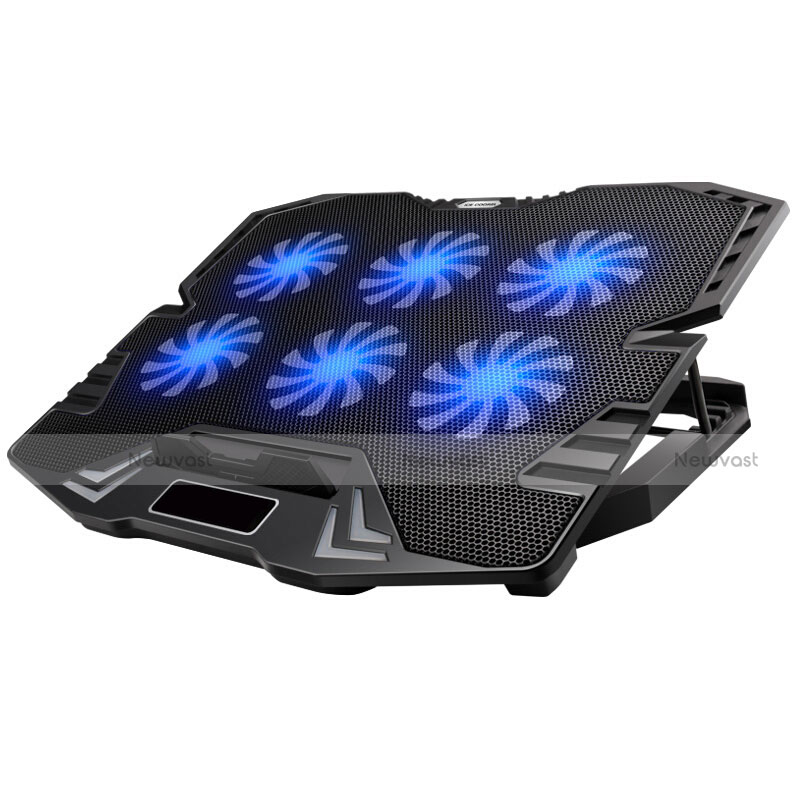 Universal Laptop Stand Notebook Holder Cooling Pad USB Fans 9 inch to 16 inch M15 for Apple MacBook Air 13 inch Black