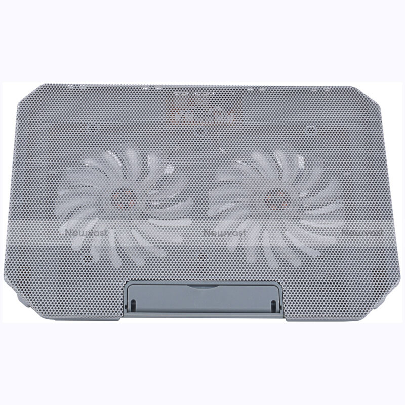 Universal Laptop Stand Notebook Holder Cooling Pad USB Fans 9 inch to 16 inch M16 for Apple MacBook Air 13 inch Silver