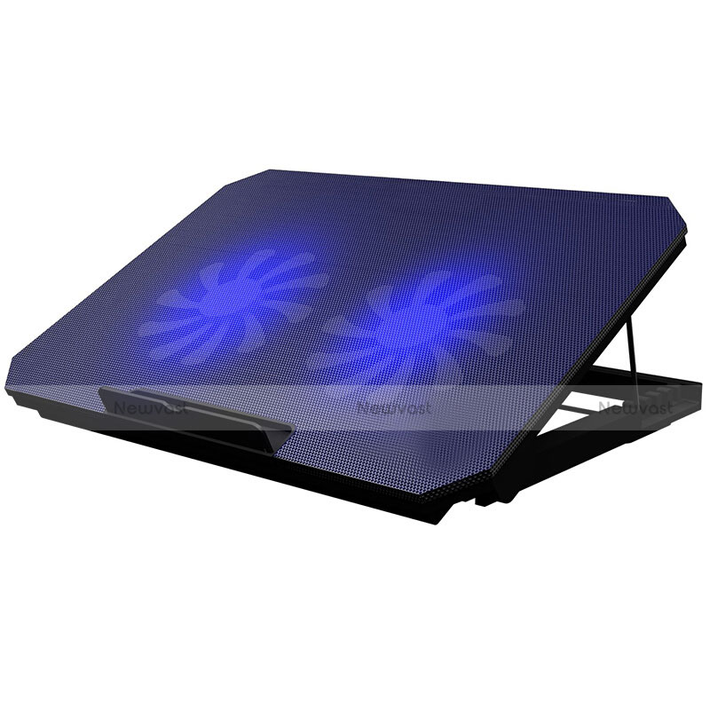 Universal Laptop Stand Notebook Holder Cooling Pad USB Fans 9 inch to 16 inch M19 for Apple MacBook Air 11 inch Black