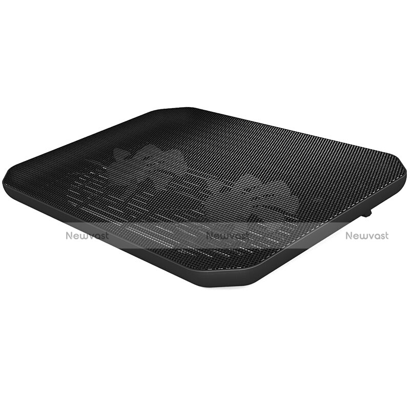Universal Laptop Stand Notebook Holder Cooling Pad USB Fans 9 inch to 16 inch M20 for Samsung Galaxy Book S 13.3 SM-W767 Black
