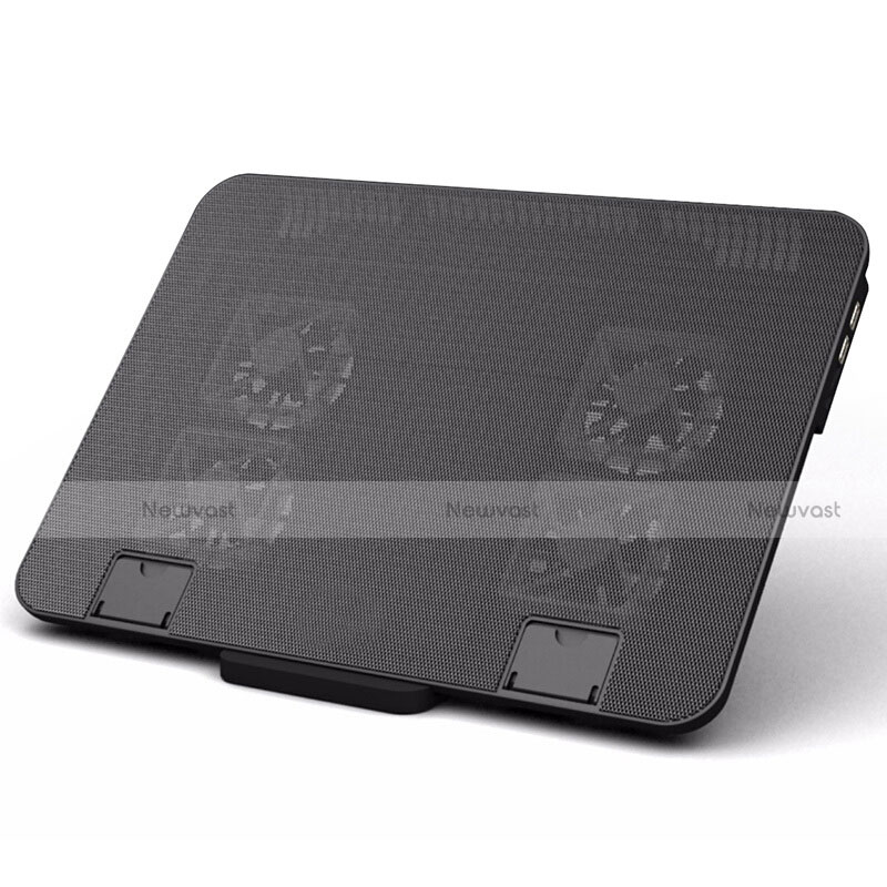 Universal Laptop Stand Notebook Holder Cooling Pad USB Fans 9 inch to 16 inch M21 for Huawei Honor MagicBook Pro (2020) 16.1 Black