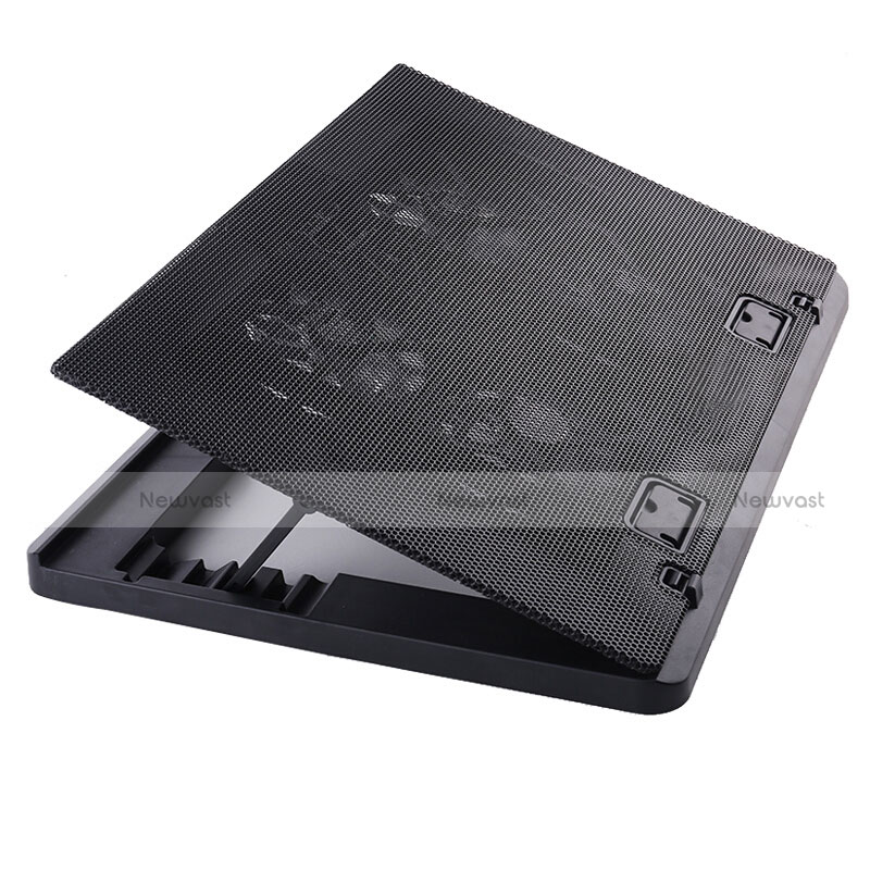 Universal Laptop Stand Notebook Holder Cooling Pad USB Fans 9 inch to 16 inch M22 for Apple MacBook Air 13.3 inch (2018) Black