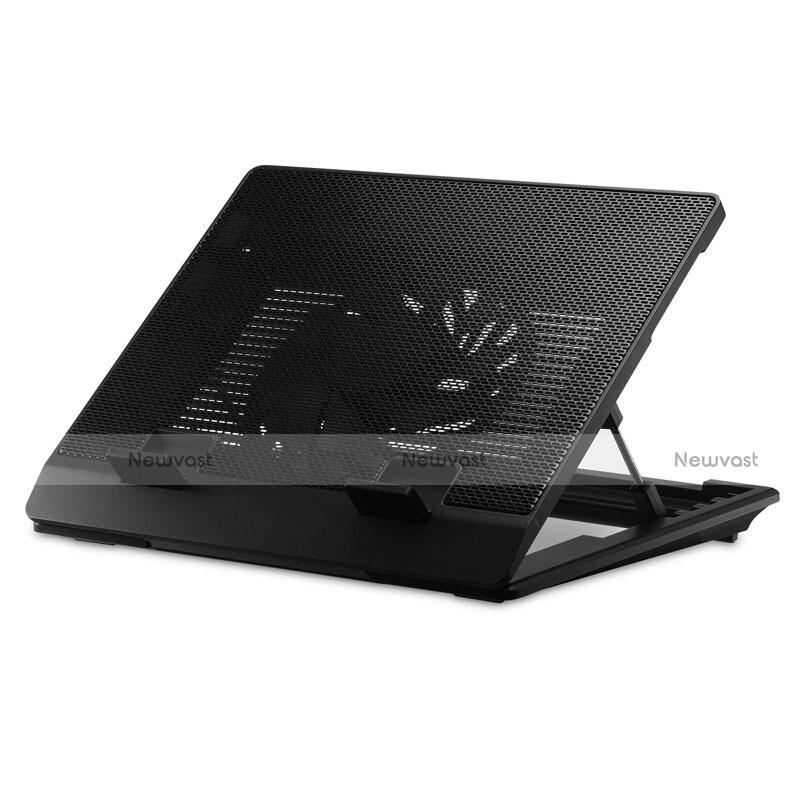 Universal Laptop Stand Notebook Holder Cooling Pad USB Fans 9 inch to 16 inch M23 for Apple MacBook Air 13 inch (2020) Black