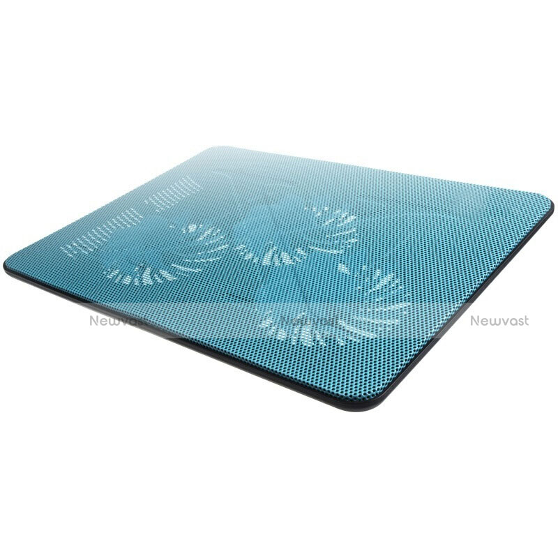 Universal Laptop Stand Notebook Holder Cooling Pad USB Fans 9 inch to 17 inch L04 for Apple MacBook Air 13 inch Blue