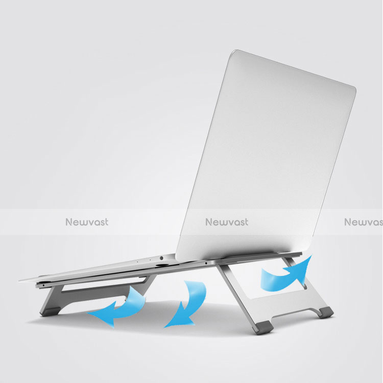 Universal Laptop Stand Notebook Holder K05 for Huawei Honor MagicBook 14 Silver