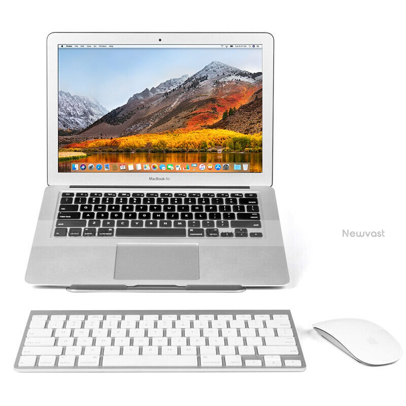 Universal Laptop Stand Notebook Holder S04 for Apple MacBook 12 inch Silver