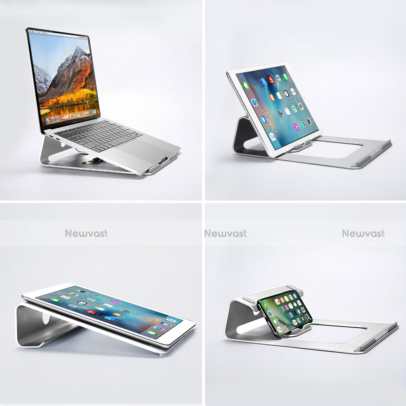 Universal Laptop Stand Notebook Holder S04 for Huawei Honor MagicBook 14 Silver