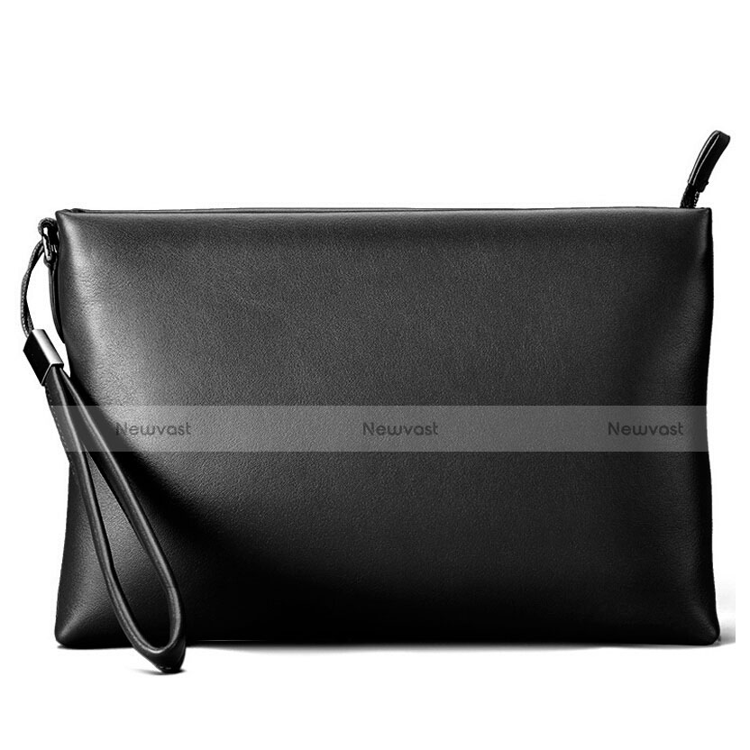 Universal Leather Wristlet Wallet Handbag Case H01 Black