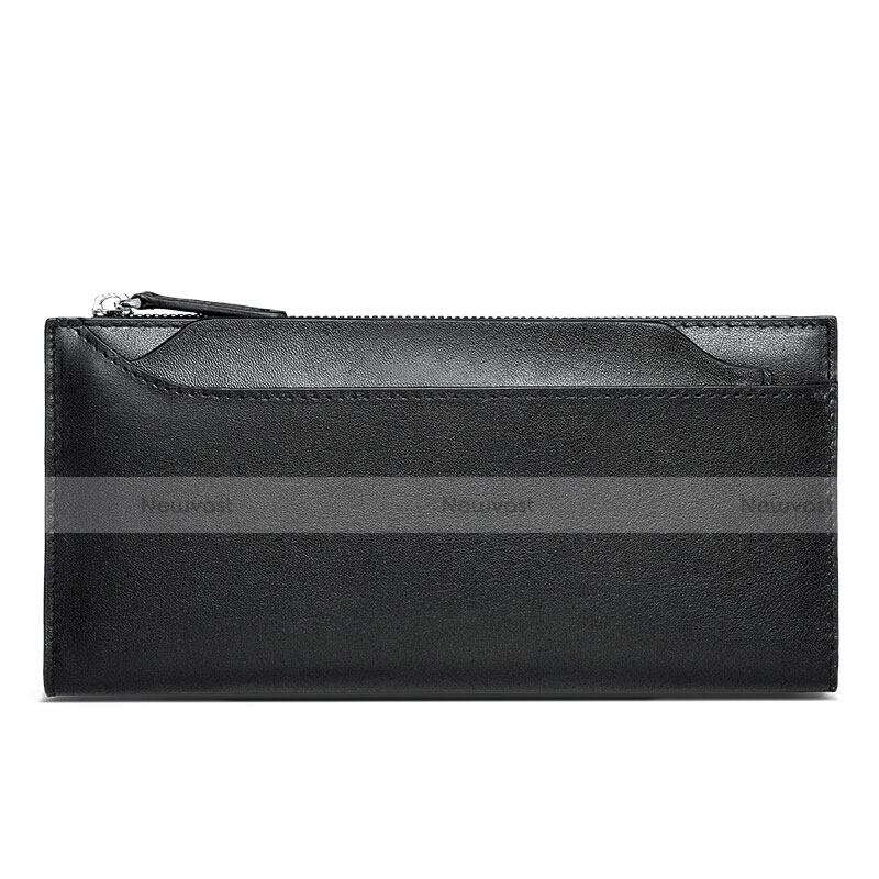 Universal Leather Wristlet Wallet Handbag Case H30 Black