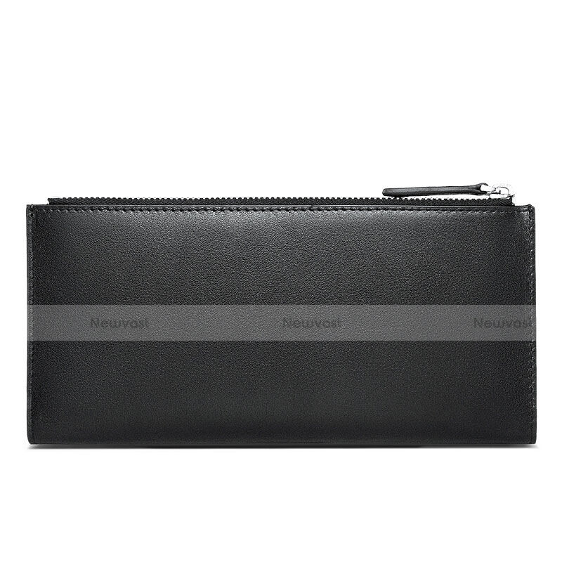 Universal Leather Wristlet Wallet Handbag Case H30 Black